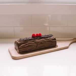 Bûche chocolat framboise